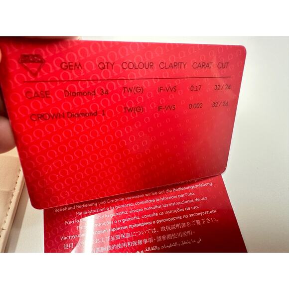 Omega DE VILLE MINI TRÉSOR Women's Diamond Watch 26 MM, Steel on Toile De Jouy - Picture 10 of 16